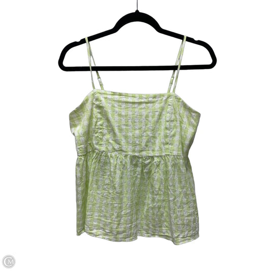 Top Sleeveless By Wild Fable In Checkered Pattern, Size: M