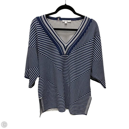 Sweater By Chicos In Striped Pattern, Size: M