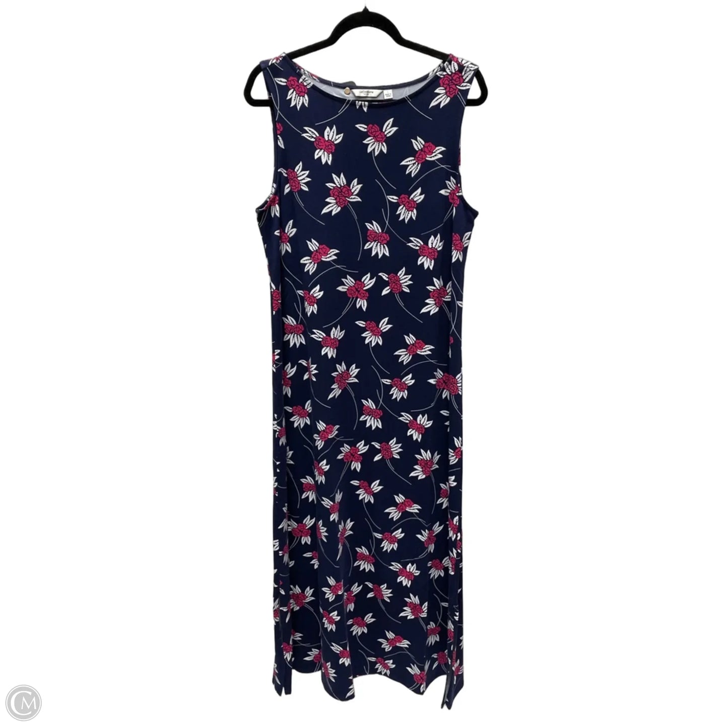Dress Casual Maxi By Liz Claiborne In Floral Print, Size: L