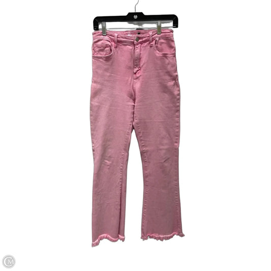 Jeans Wide Leg By Pink Lily In Pink Denim, Size: 2