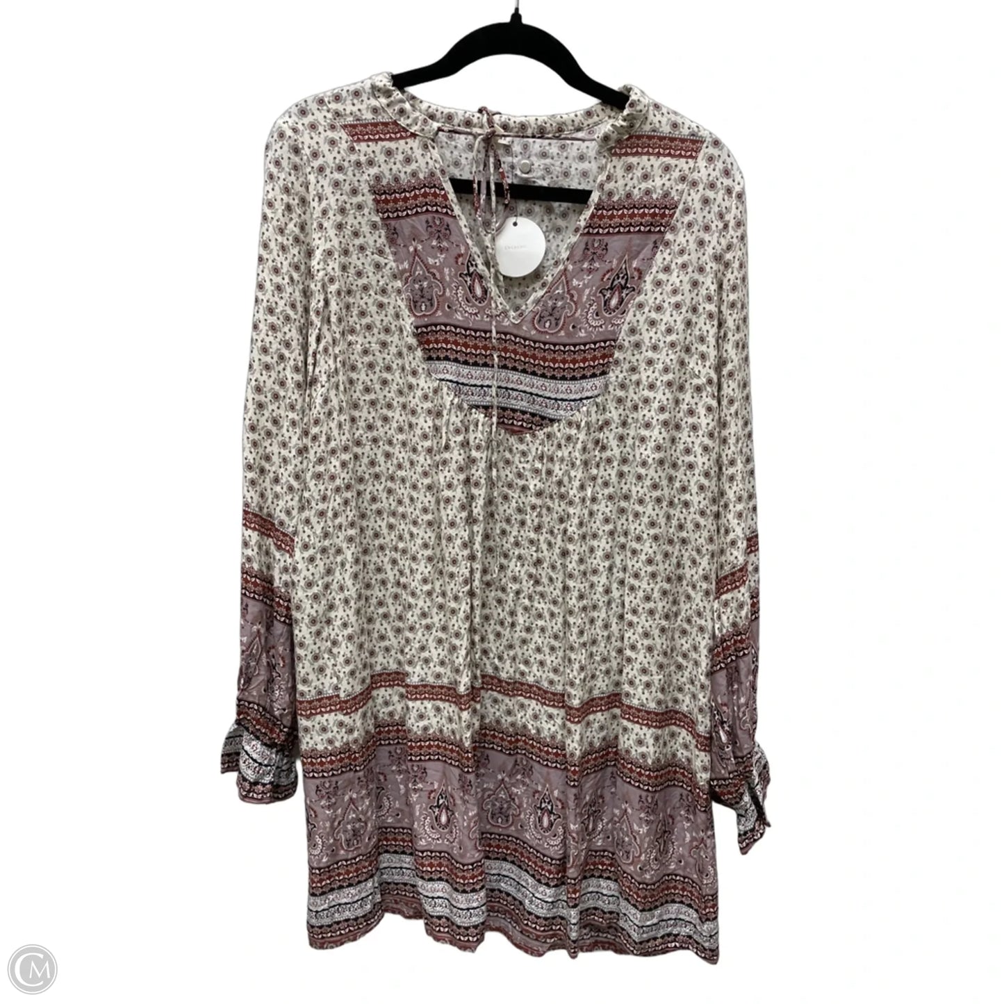 Dress Casual Short By En Creme In Floral Print, Size: L