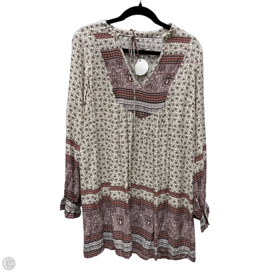Dress Casual Short By En Creme In Floral Print, Size: L