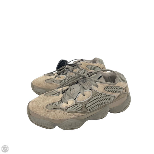 Shoes Luxury Designer By Yeezy In Brown & Tan, Size: 8