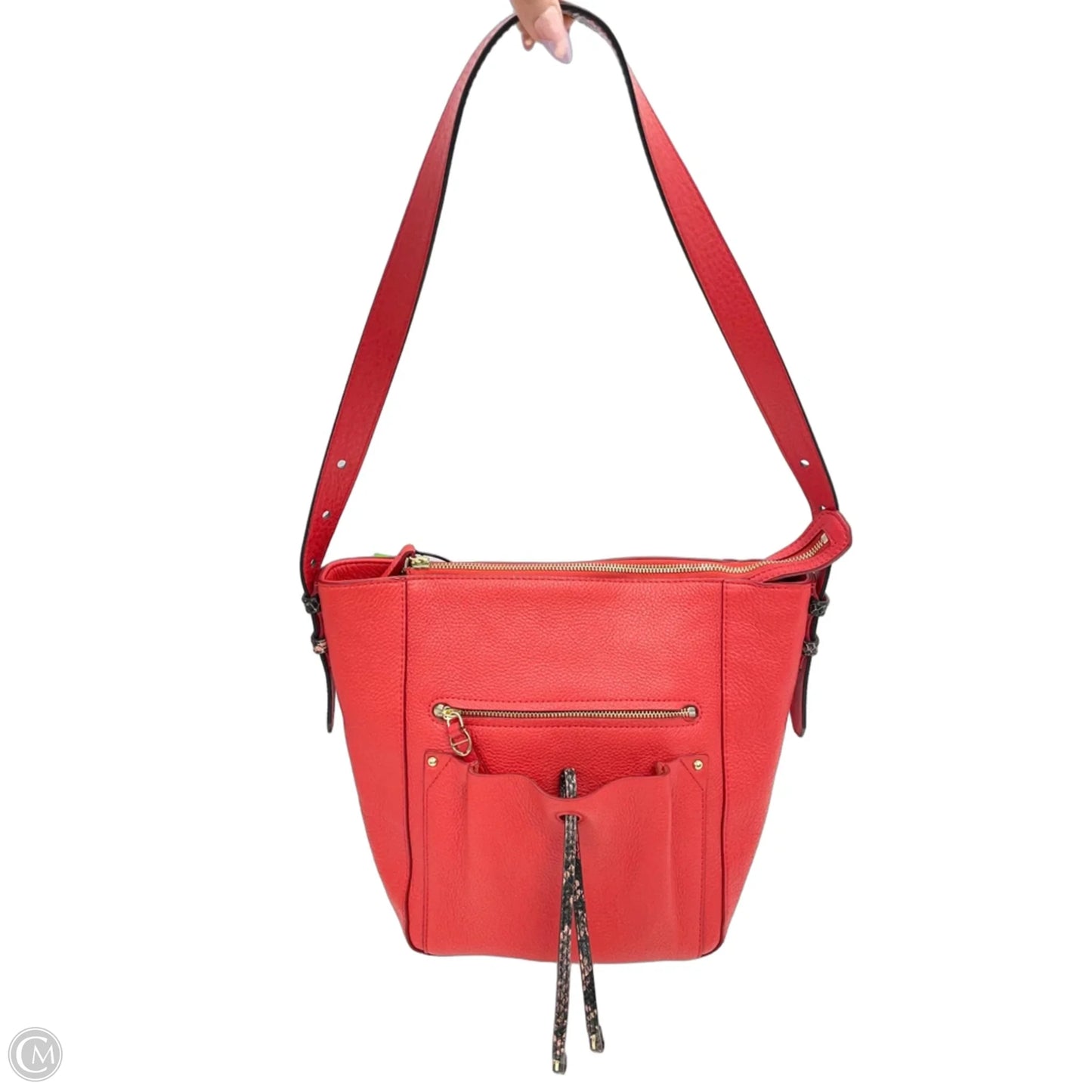 Handbag Leather By Etienne Aigner, Size: Medium