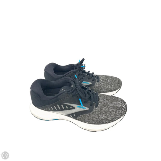 Shoes Athletic By Brooks In Black & Blue, Size: 8.5