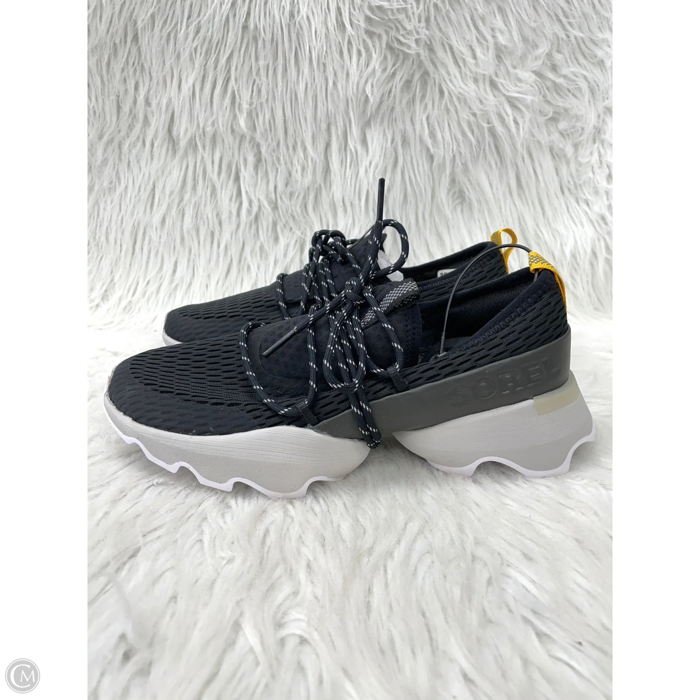 Shoes Athletic By Sorel In Black & White, Size: 7