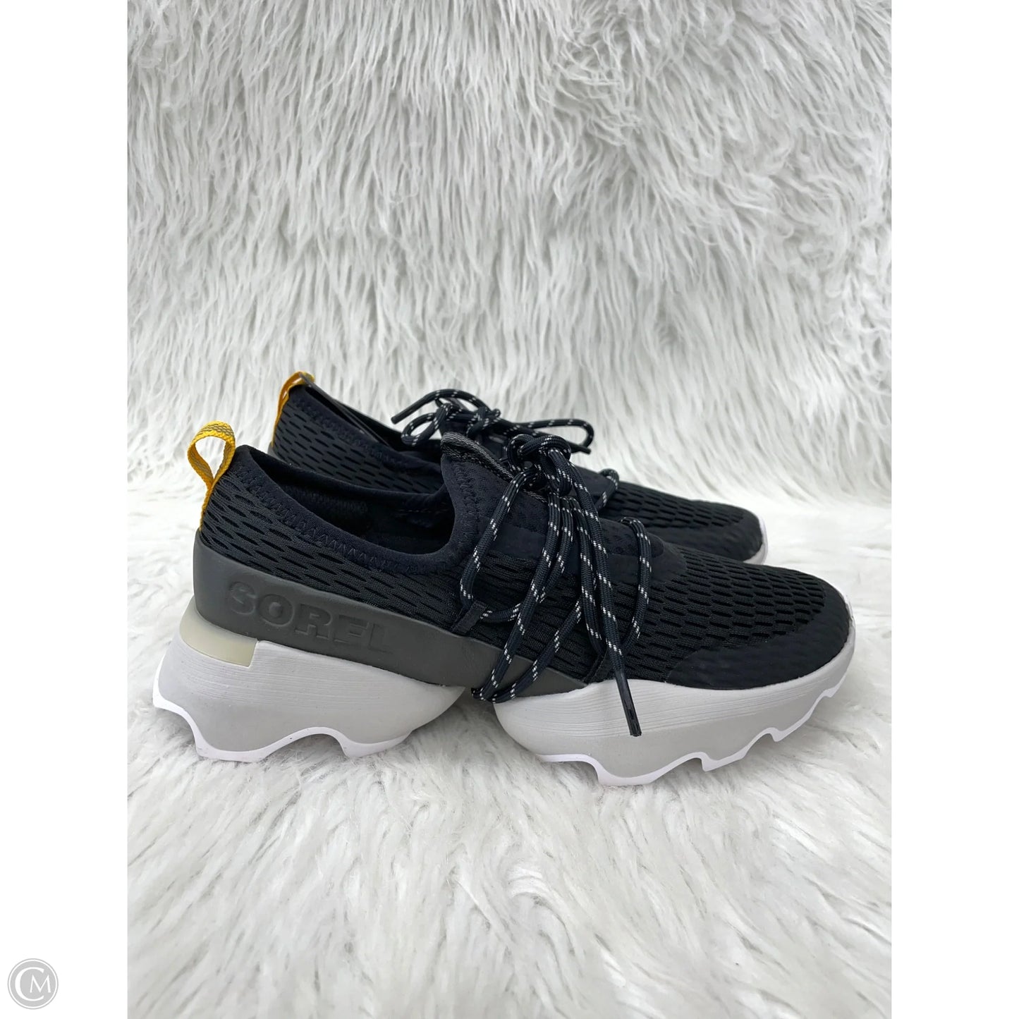 Shoes Athletic By Sorel In Black & White, Size: 7