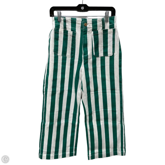 Jeans Wide Leg By Clothes Mentor In Striped Pattern, Size: 6