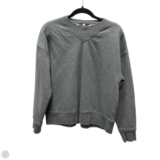 Sweatshirt Crewneck By Banana Republic In Grey, Size: S
