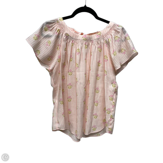 Top Short Sleeve By Lc Lauren Conrad In Floral Print, Size: M