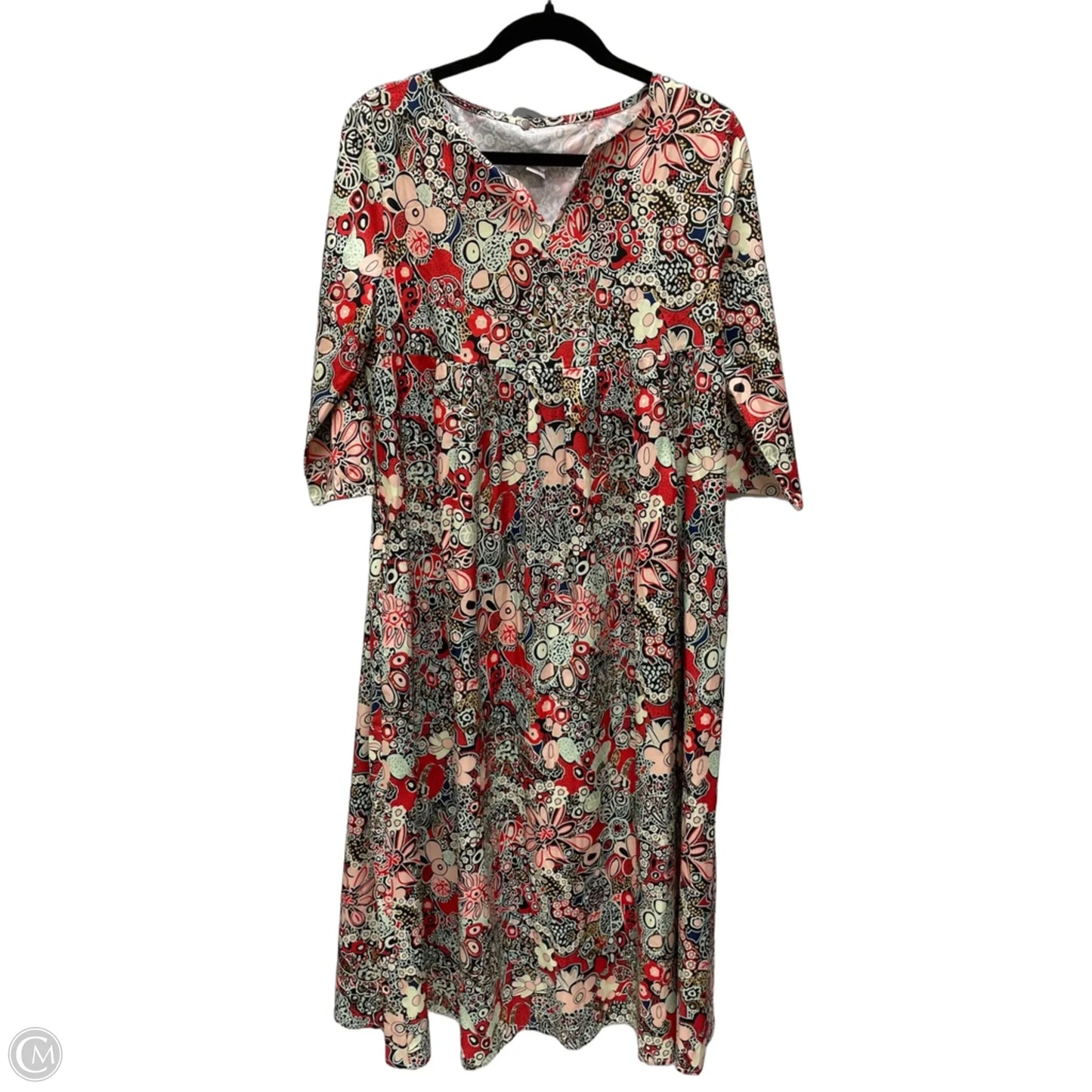 Dress Casual Maxi By Clothes Mentor In Floral Print, Size: M