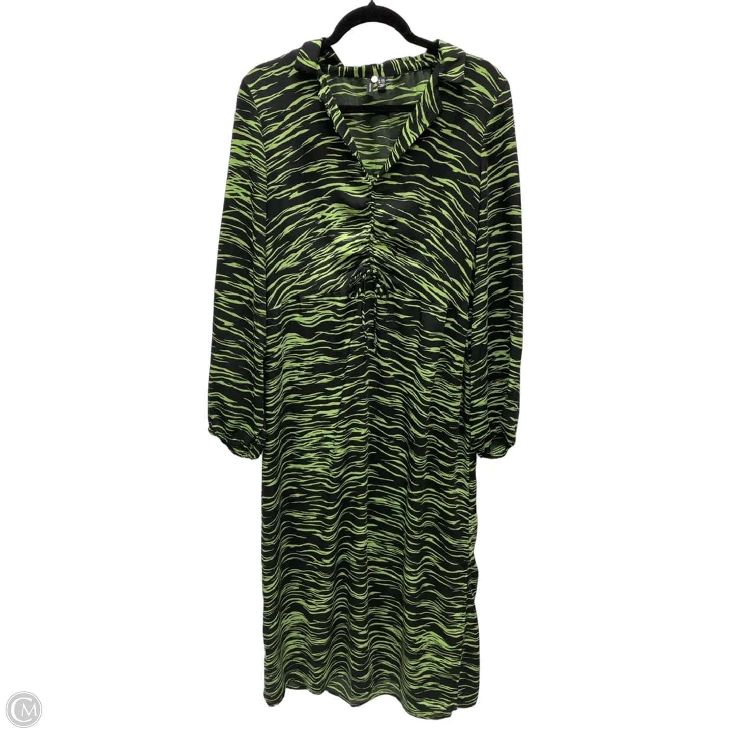 Dress Casual Maxi By Vero Moda In Black & Green, Size: 2x