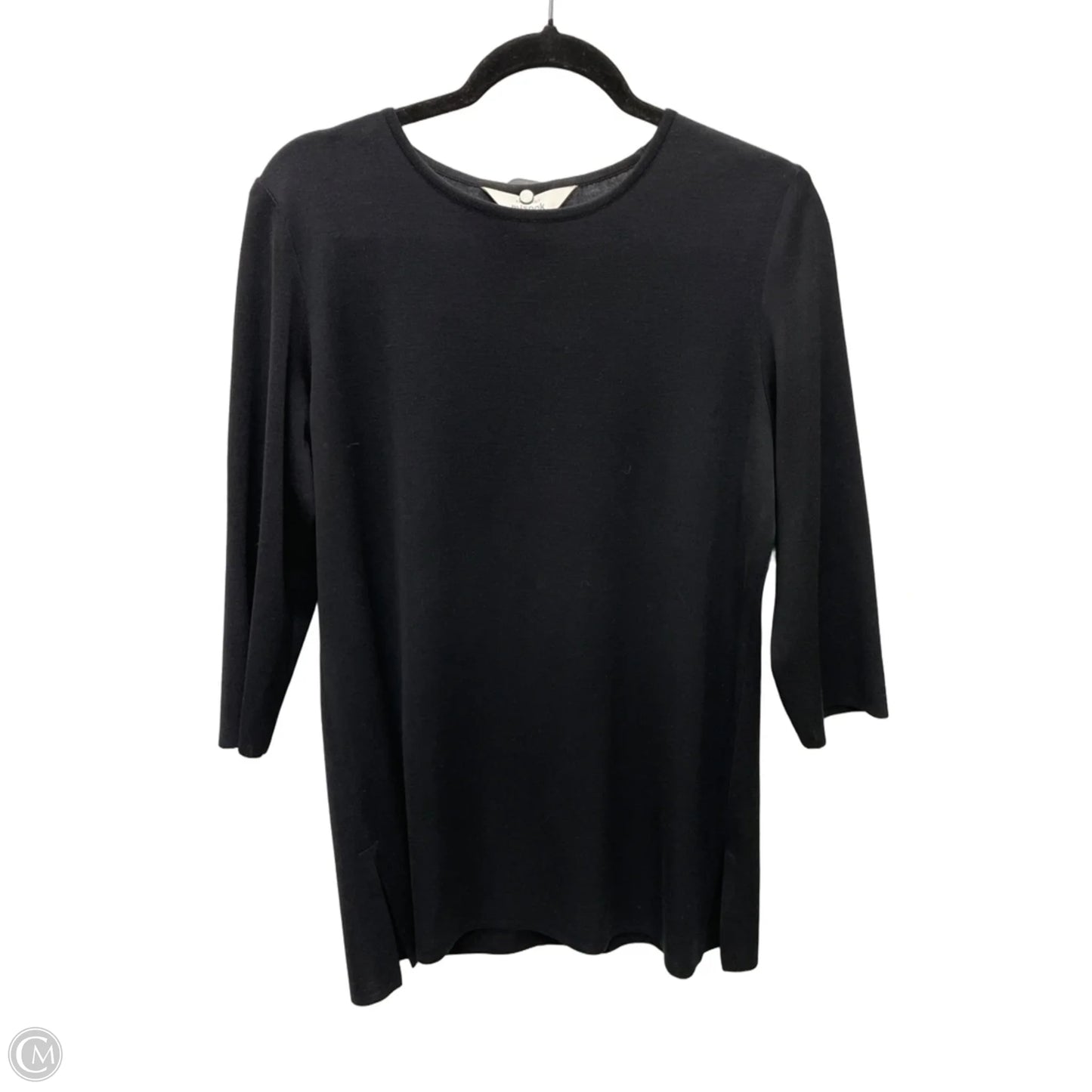 Top 3/4 Sleeve By Misook In Black, Size: L