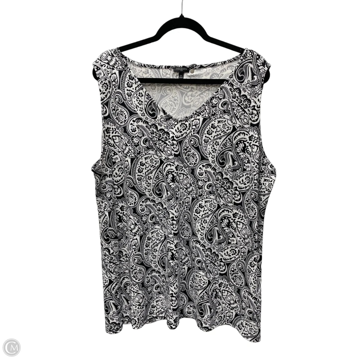 Blouse Sleeveless By Talbots In Floral Print, Size: 3x