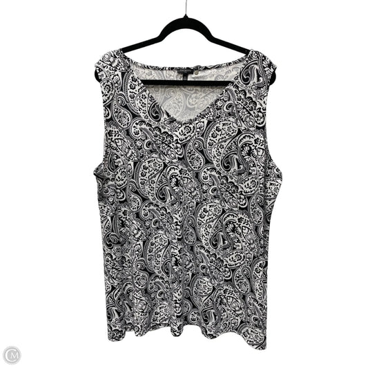 Blouse Sleeveless By Talbots In Floral Print, Size: 3x