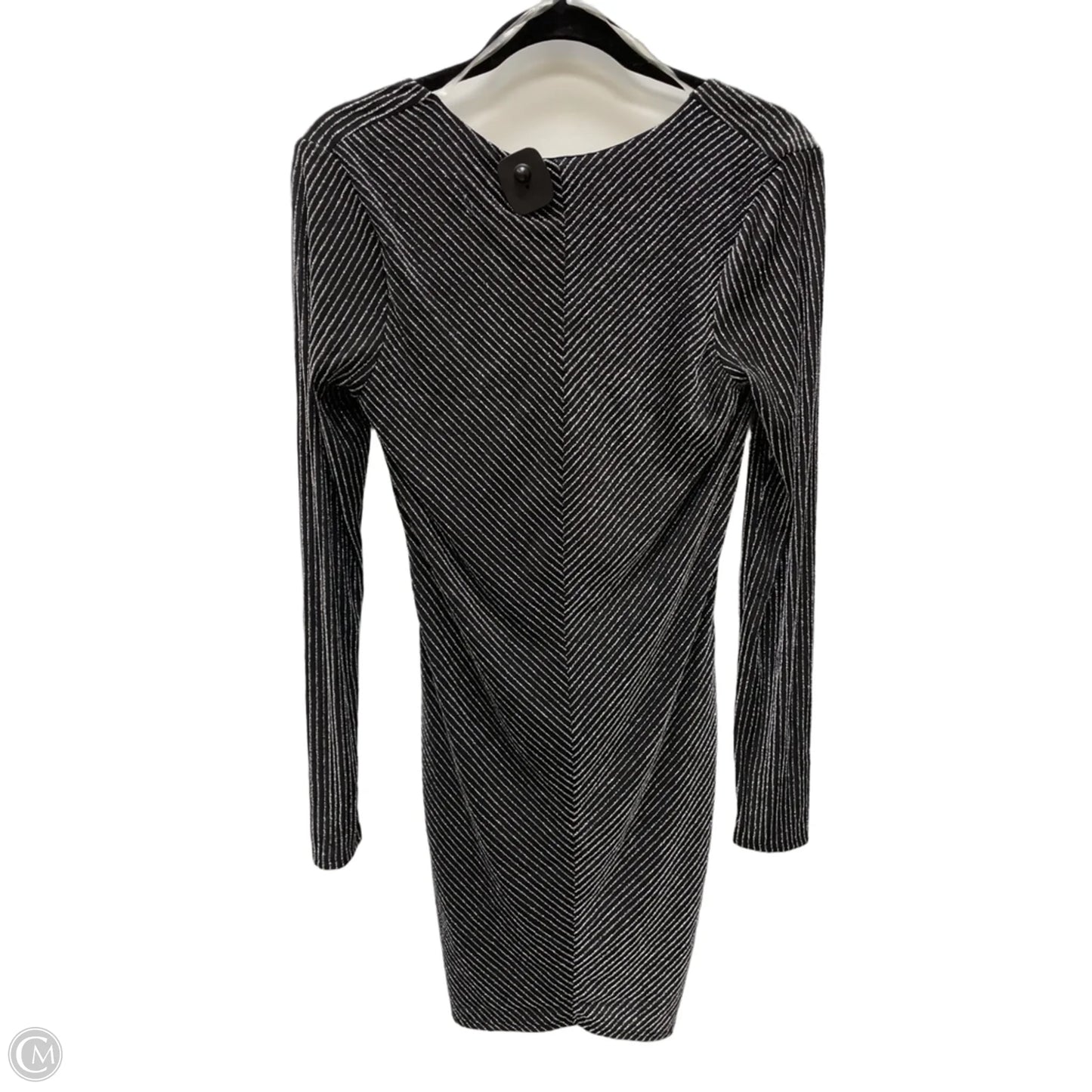 Dress Casual Short By Peace Love World In Black & Silver, Size: S