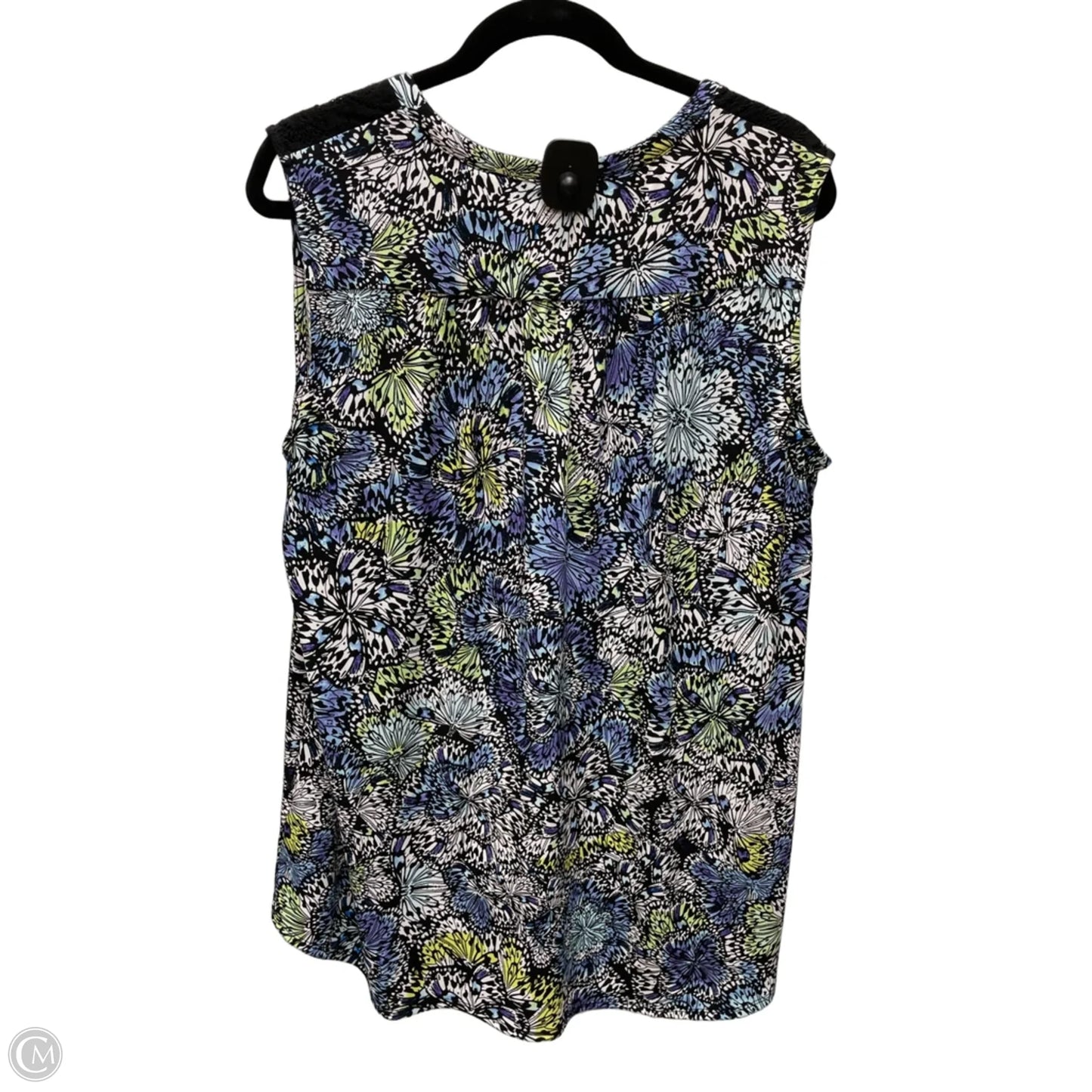 Blouse Sleeveless By Cato In Floral Print, Size: L