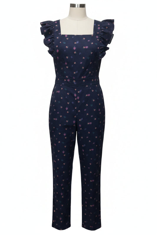 Jumpsuit By Rebecca Taylor In Floral Print, Size: Xs