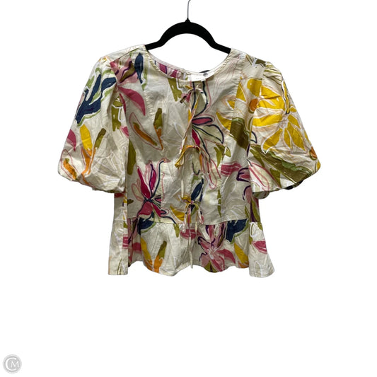 Top Short Sleeve By Melloday In Floral Print, Size: M