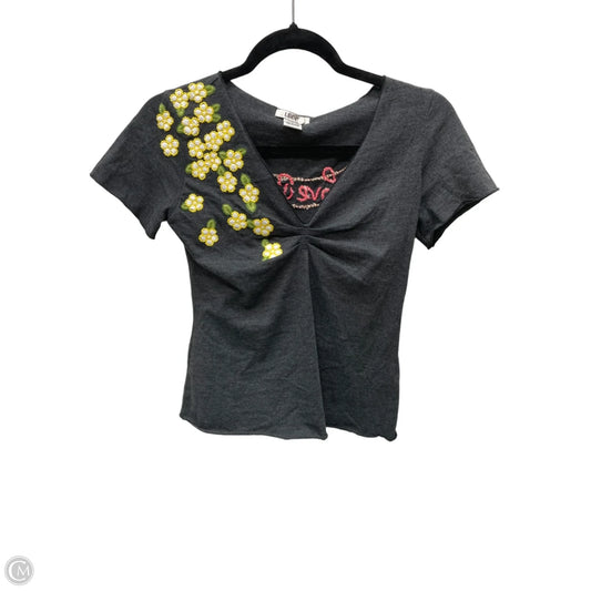Top Short Sleeve By Lucca Couture In Floral Print, Size: S