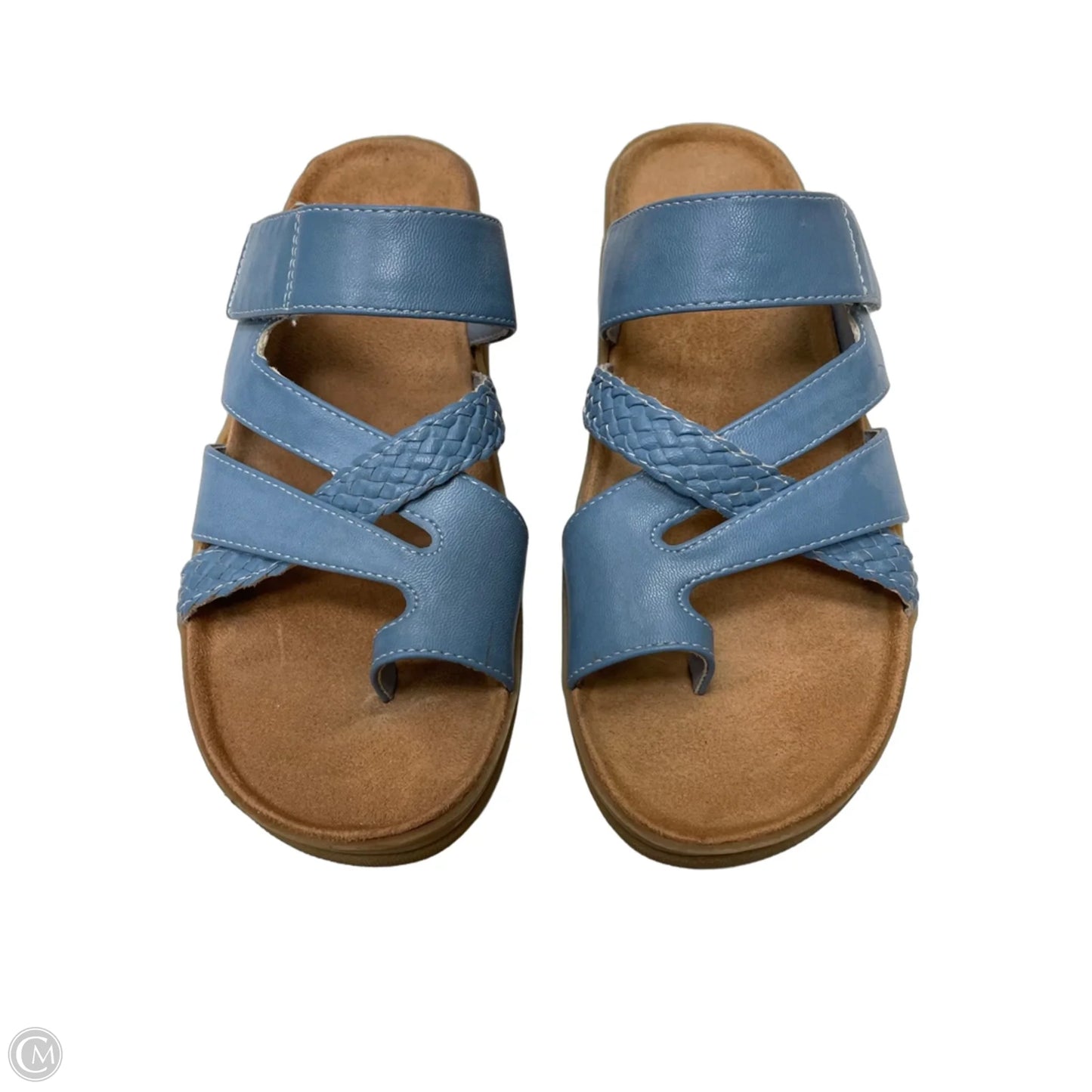 Sandals Flats By Bare Traps In Blue, Size: 6