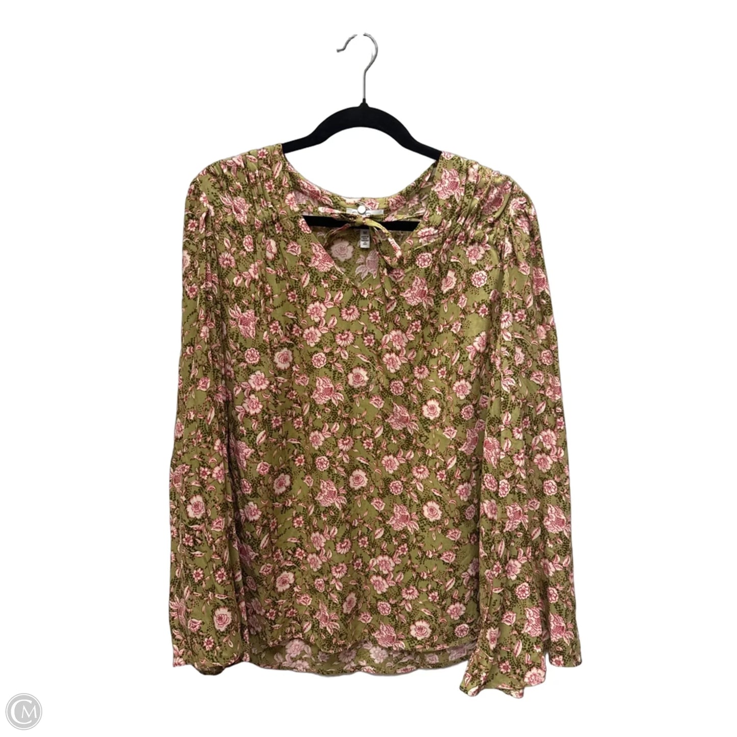 Top Long Sleeve By Jessica Simpson In Floral Print, Size: M