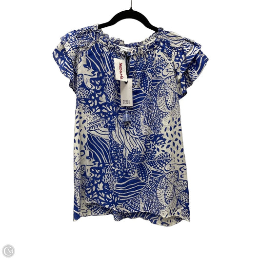 Top Sleeveless By Rose And Olive In Floral Print, Size: Xs