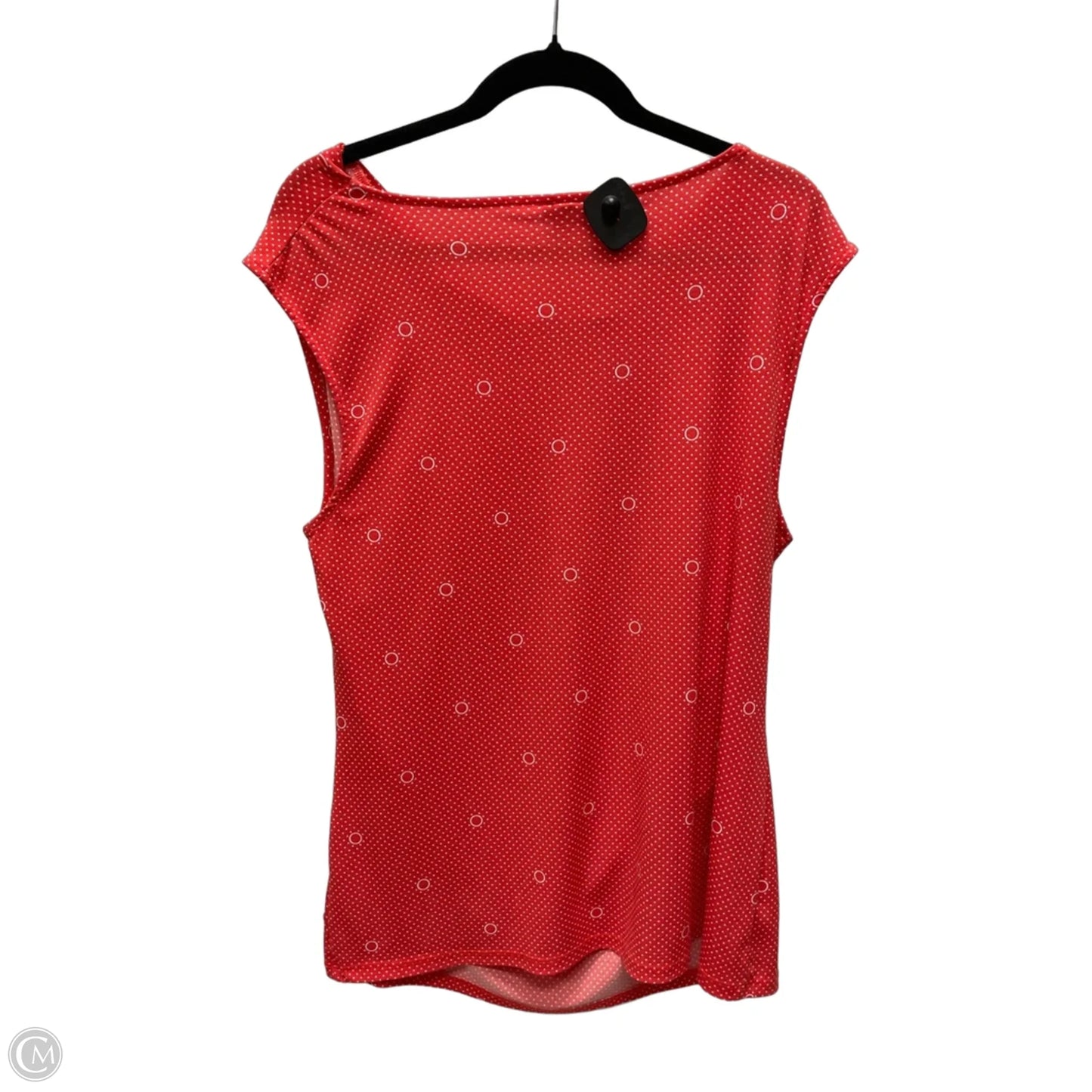 Top Sleeveless By Ann Taylor In Red & White, Size: Xl