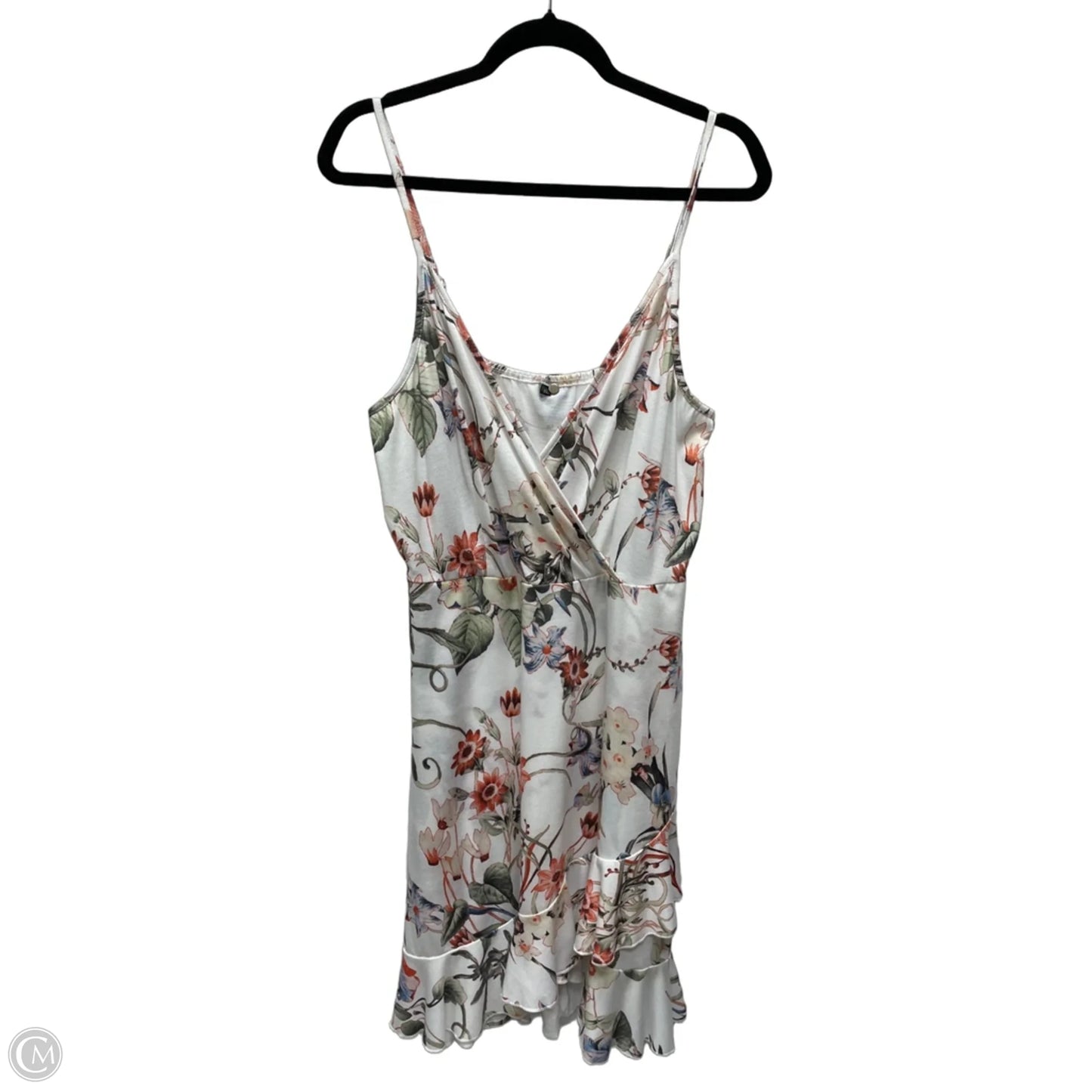 Dress Casual Short By Clothes Mentor In Floral Print, Size: Xl