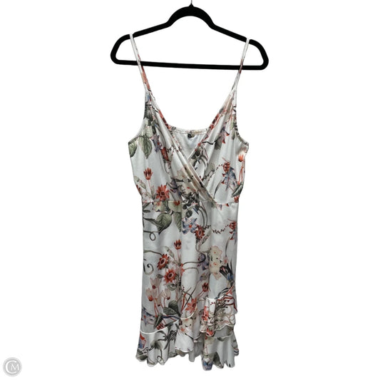 Dress Casual Short By Clothes Mentor In Floral Print, Size: Xl