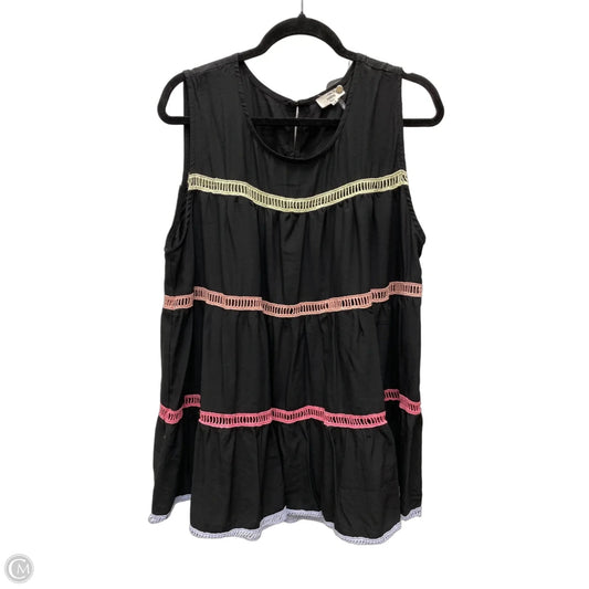Top Sleeveless By Entro In Striped Pattern, Size: 1x