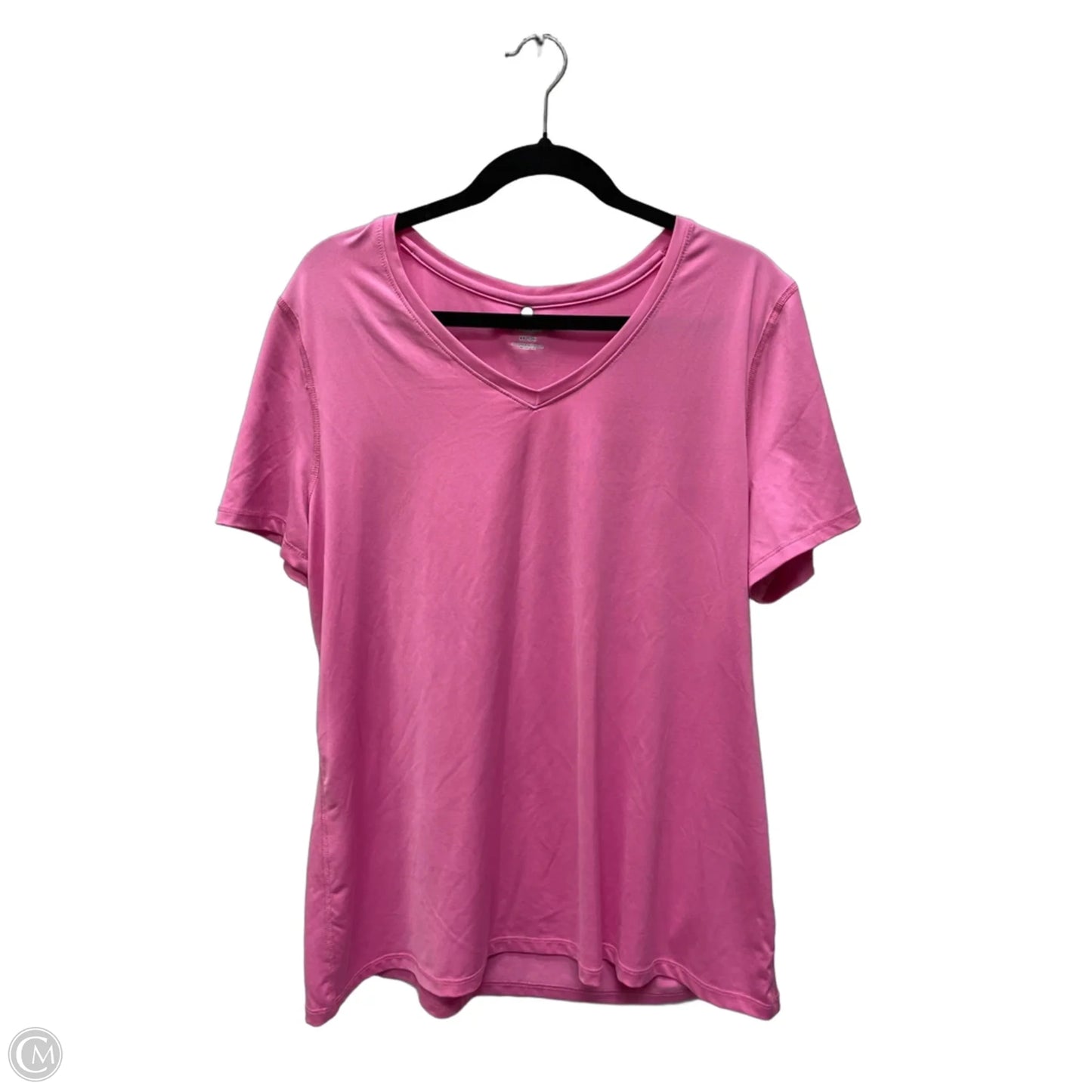 Athletic Top Short Sleeve By Athletic Works In Pink, Size: 2x