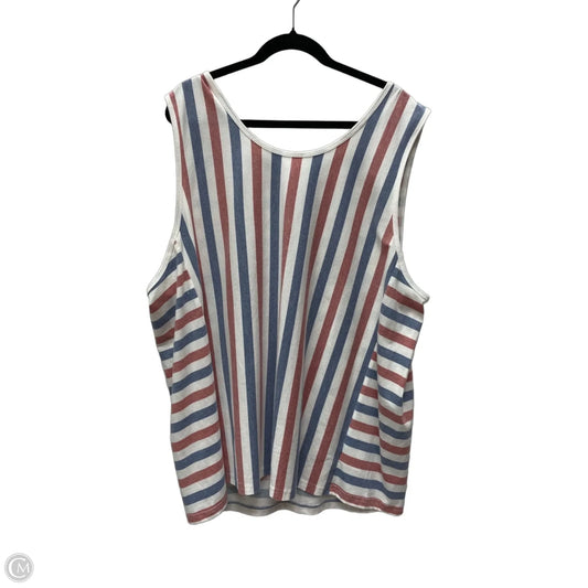 Top Sleeveless By Clothes Mentor In Striped Pattern, Size: 2x
