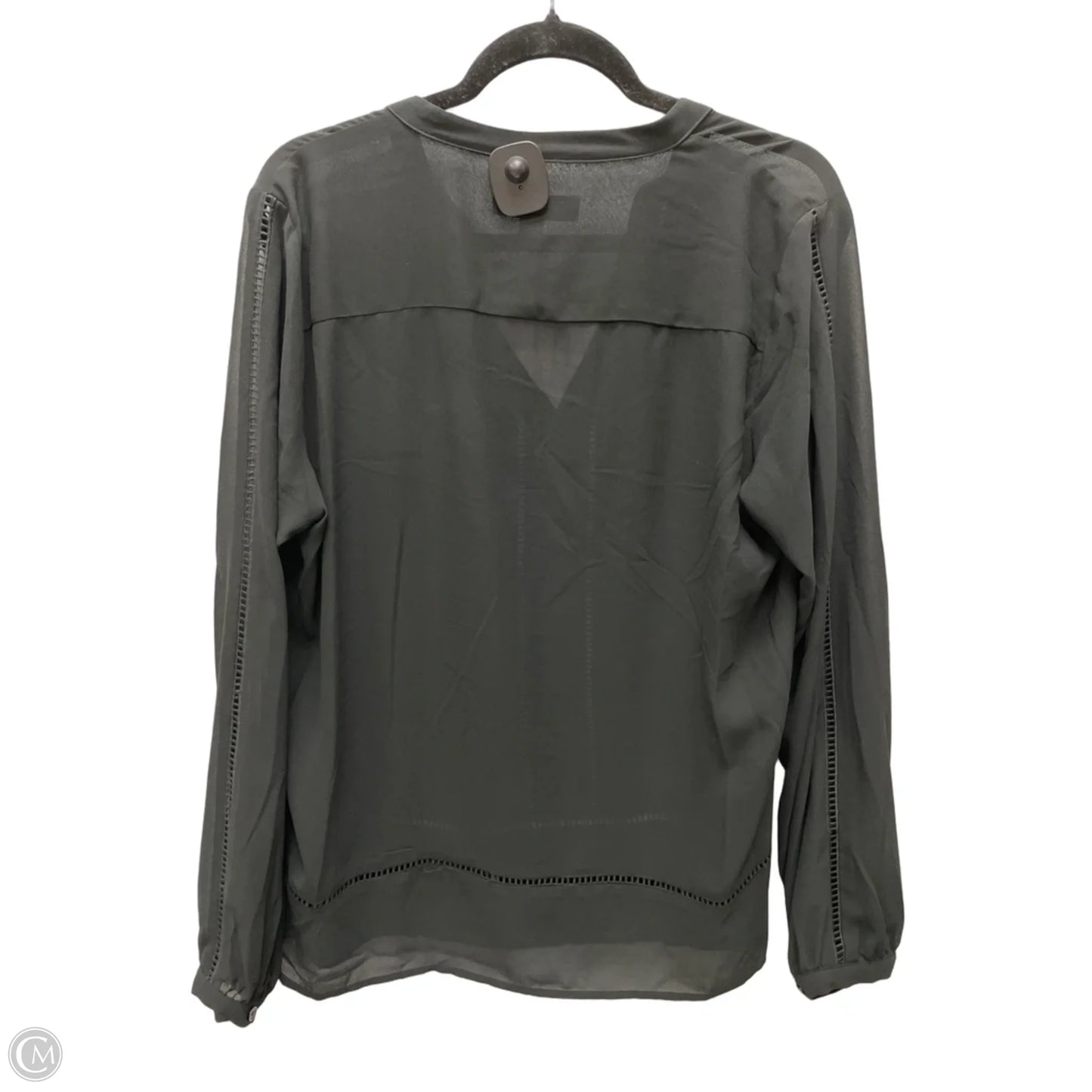Blouse Long Sleeve By Michael By Michael Kors In Black, Size: L