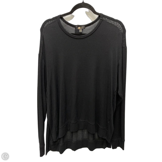 Top Long Sleeve By Cmb In Black, Size: L