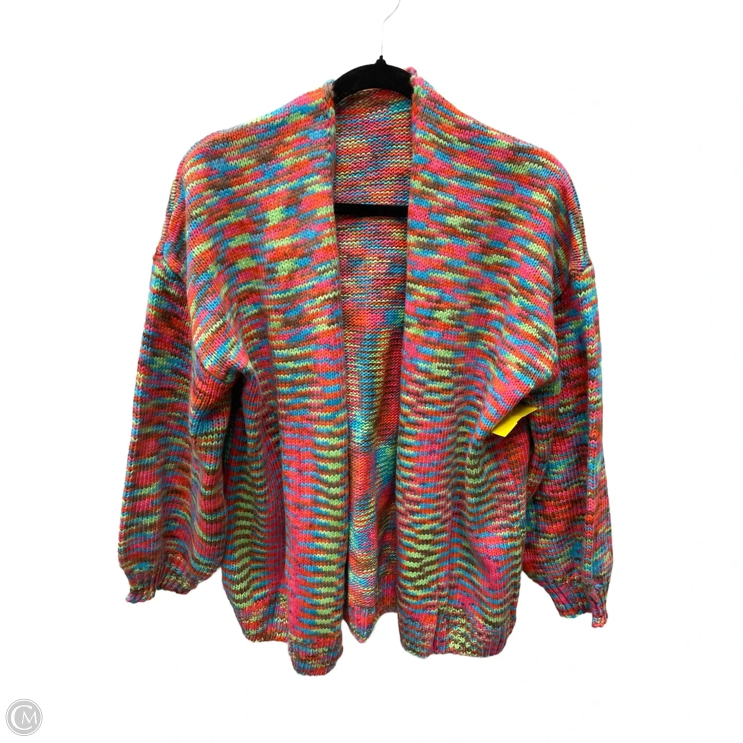 Sweater Cardigan By Clothes Mentor In Multi-colored, Size: L