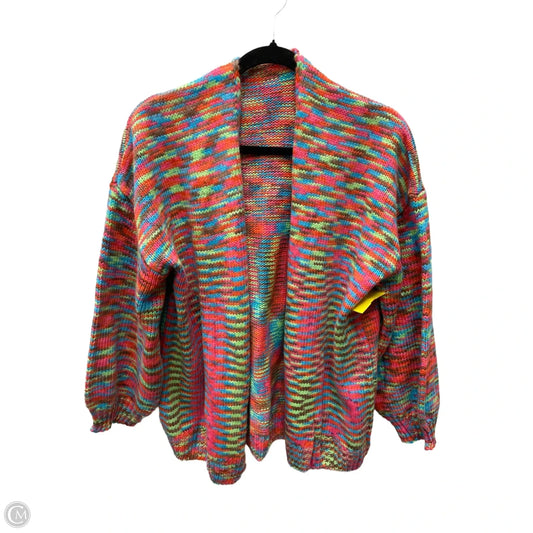Sweater Cardigan By Clothes Mentor In Multi-colored, Size: L