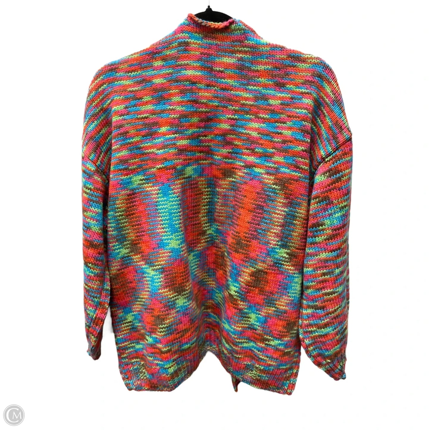 Sweater Cardigan By Clothes Mentor In Multi-colored, Size: L