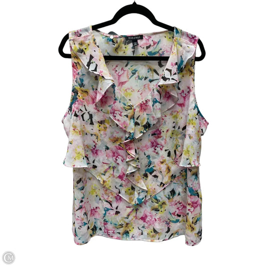 Blouse Sleeveless By Roz And Ali In Floral Print, Size: 2x
