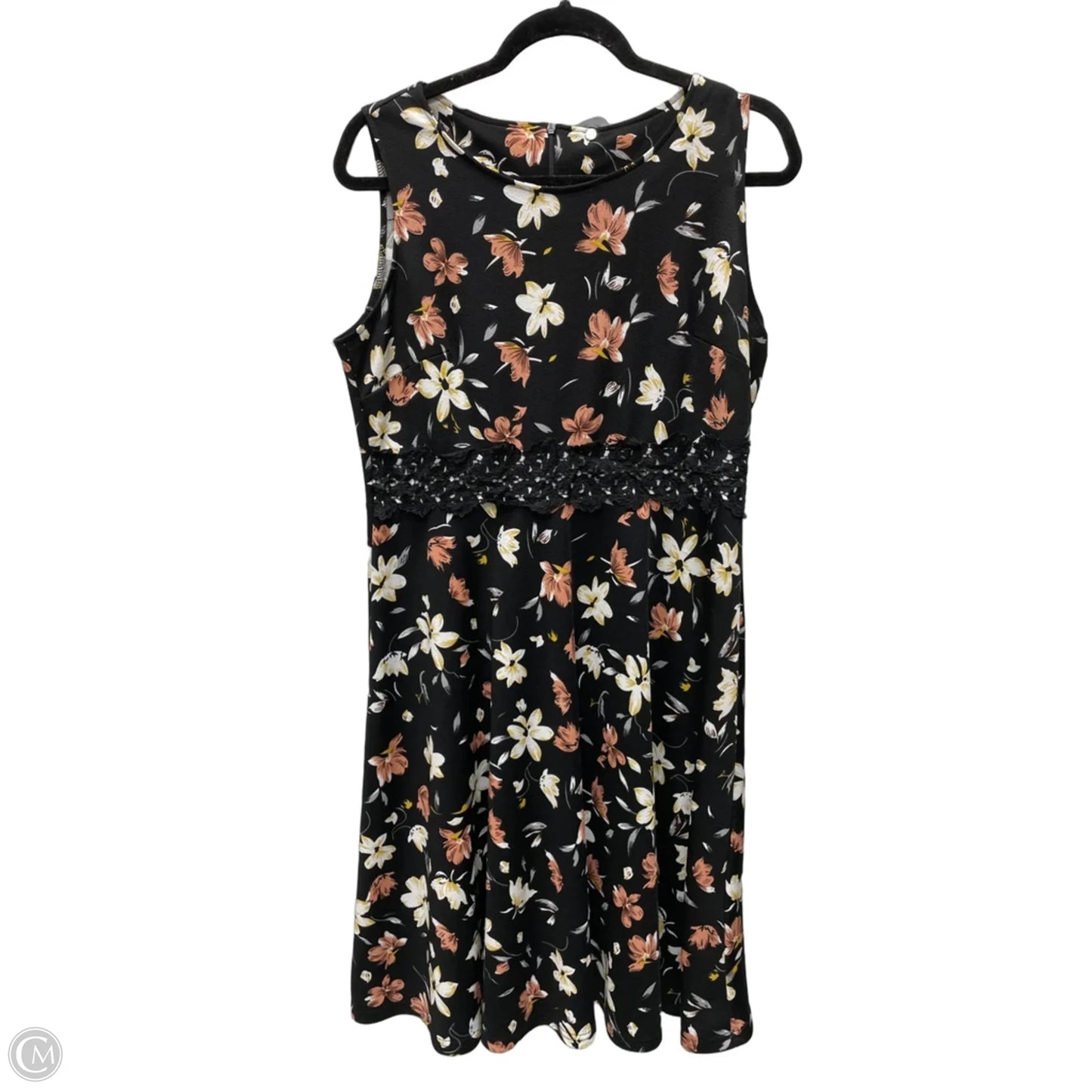 Dress Casual Short By Clothes Mentor In Floral Print, Size: Xl