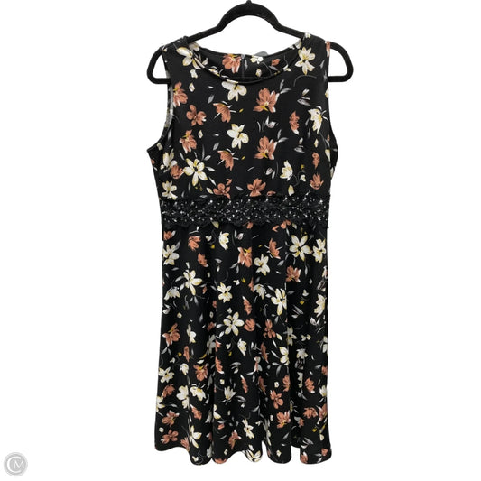 Dress Casual Short By Clothes Mentor In Floral Print, Size: Xl