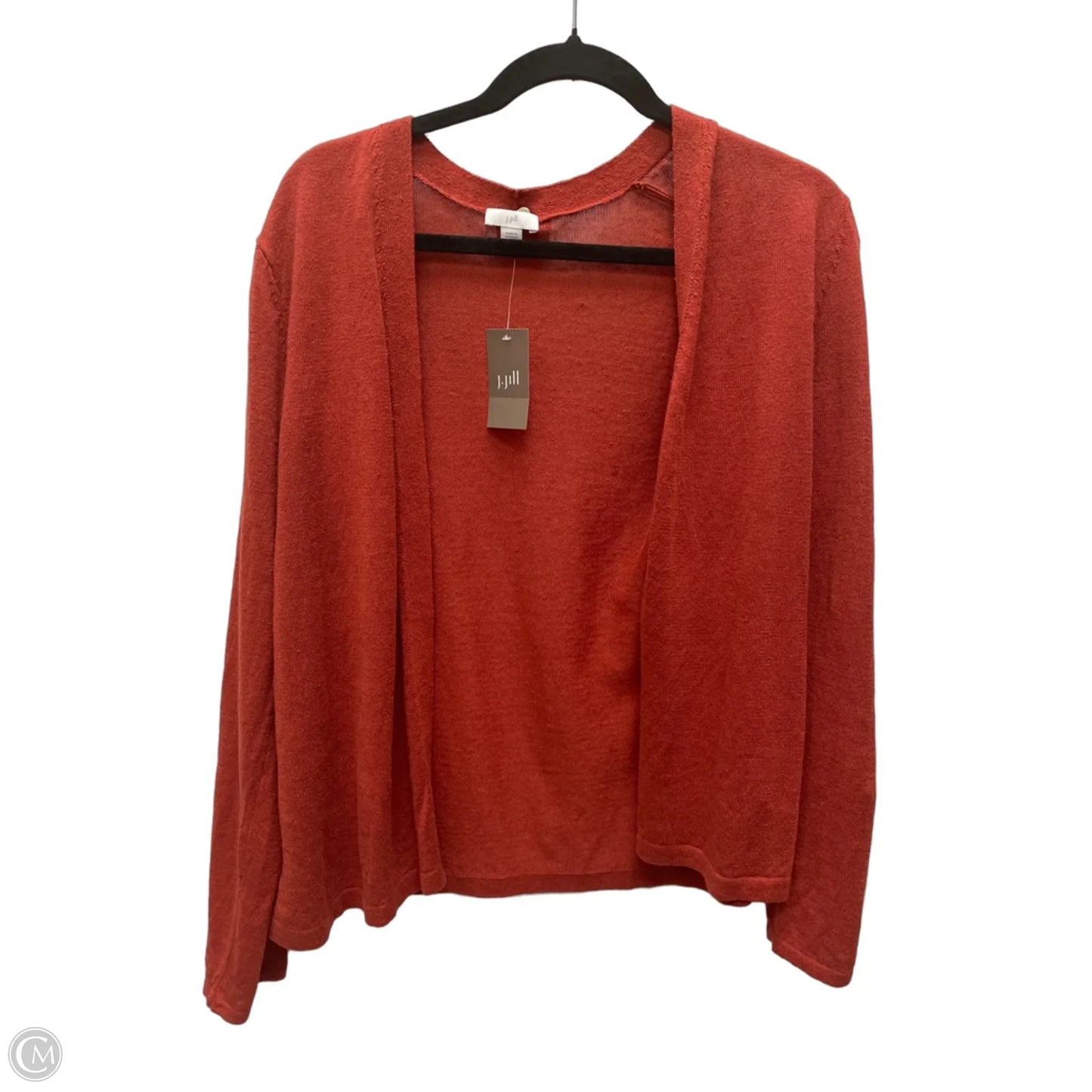 Sweater Cardigan By J. Jill In Orange, Size: M