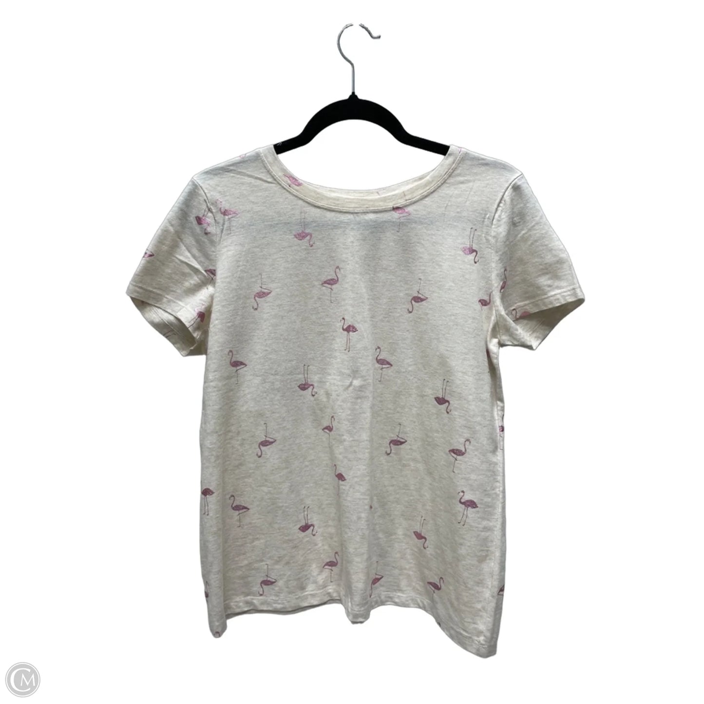 Top Short Sleeve By Sonoma In Tan, Size: M