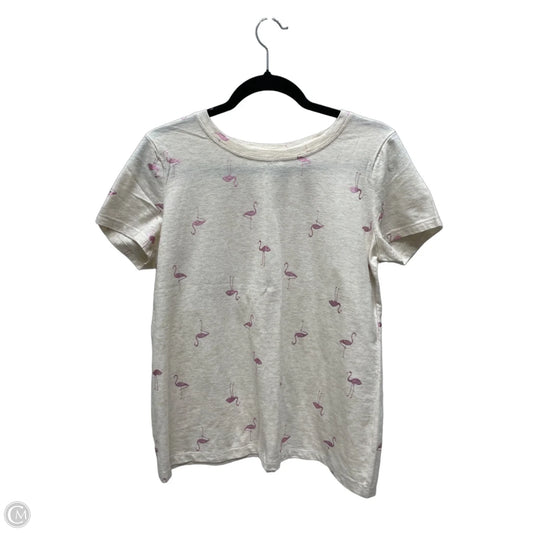 Top Short Sleeve By Sonoma In Tan, Size: M