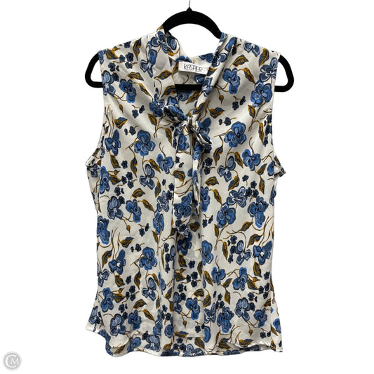 Blouse Sleeveless By Kasper In Floral Print, Size: Xl
