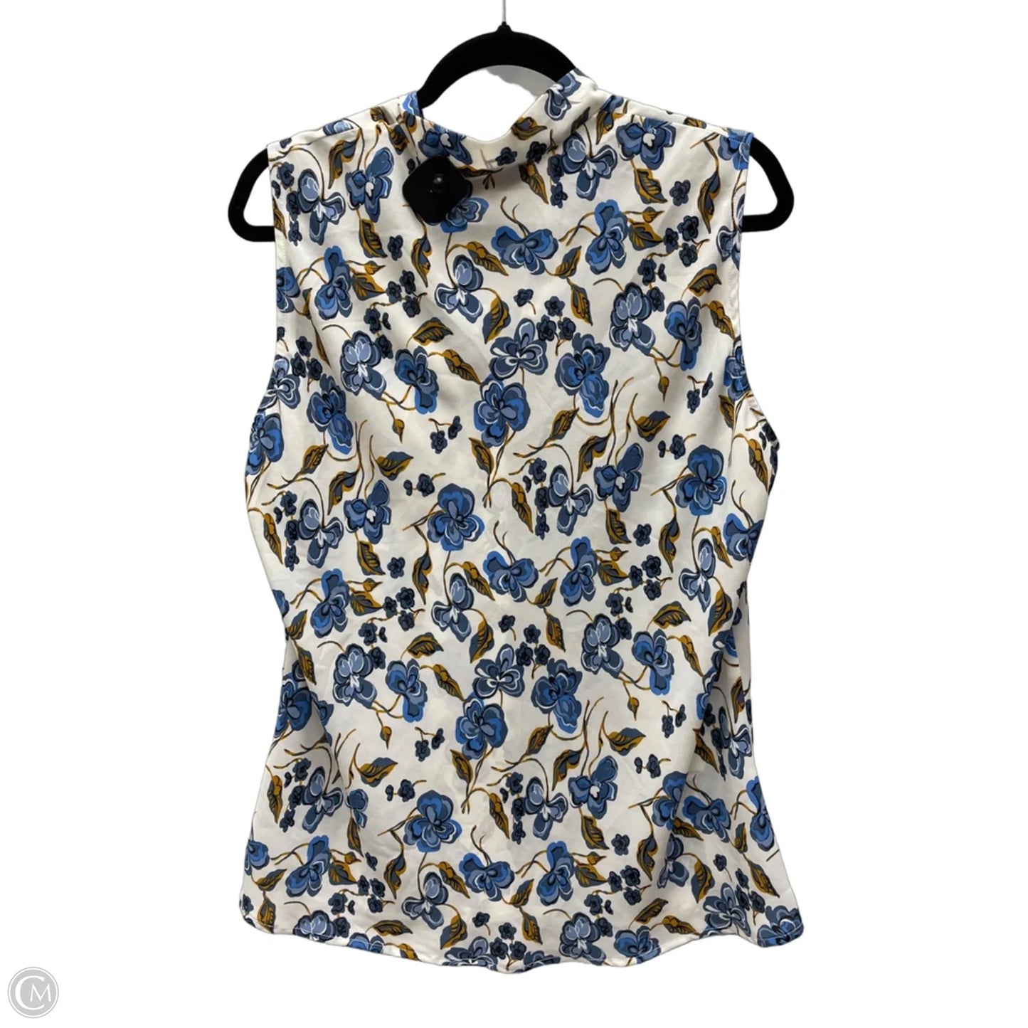 Blouse Sleeveless By Kasper In Floral Print, Size: Xl
