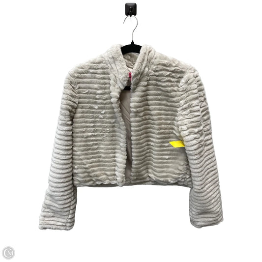 Jacket Faux Fur & Sherpa By Betsey Johnson In Beige, Size: S