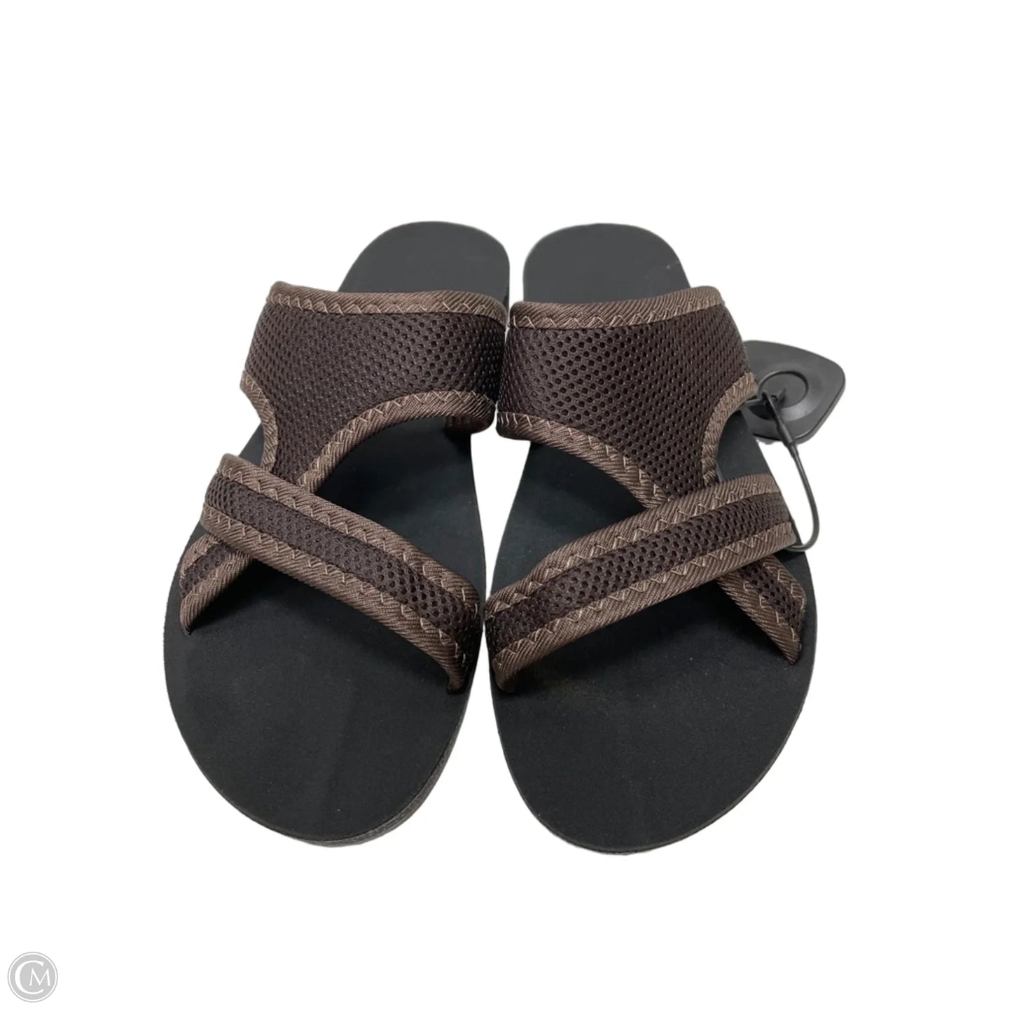 Sandals Flats By Cmf In Black & Brown, Size: 7.5