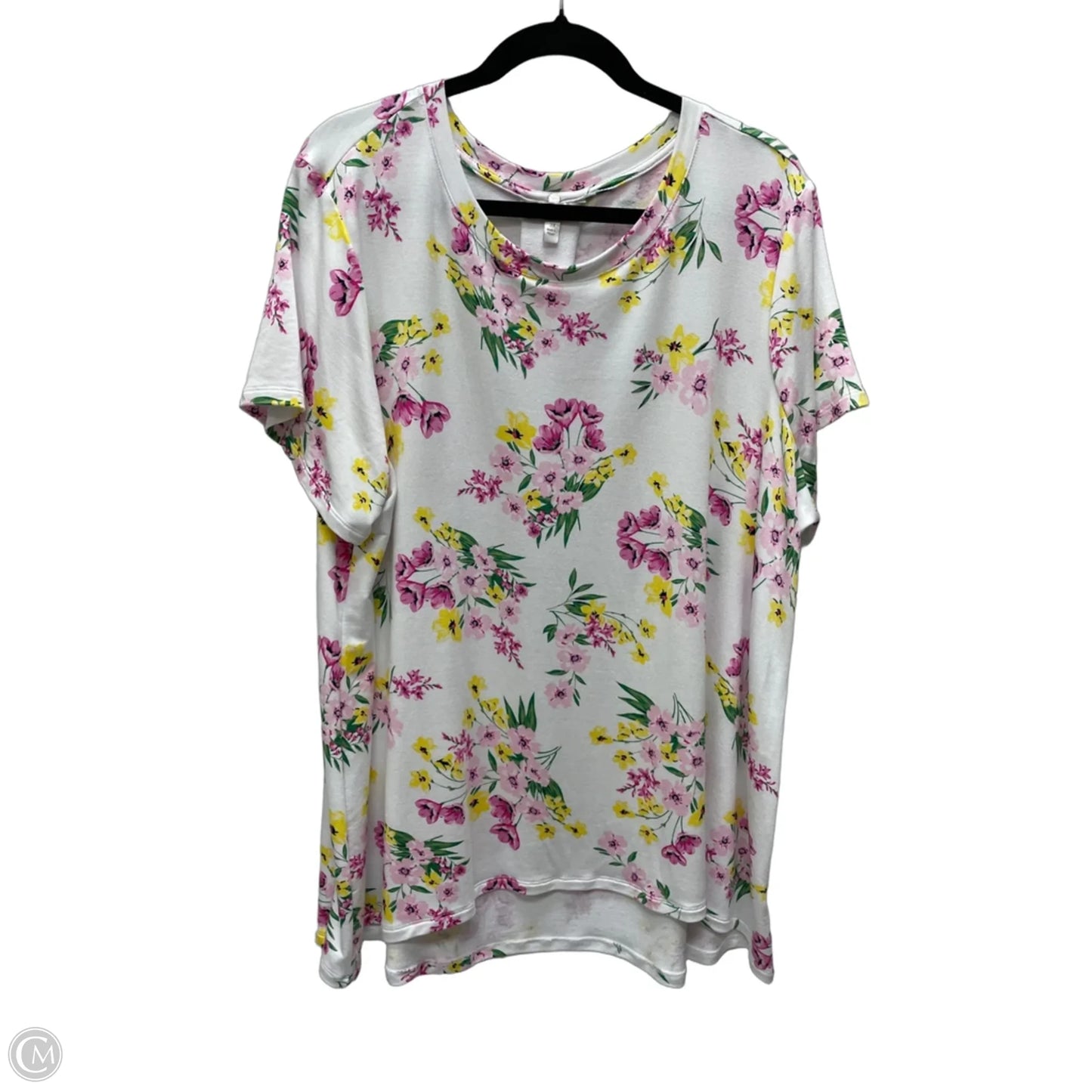 Top Short Sleeve By Crown And Ivy In Floral Print, Size: 3x
