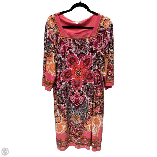 Dress Casual Short By Clothes Mentor In Floral Print, Size: Xl